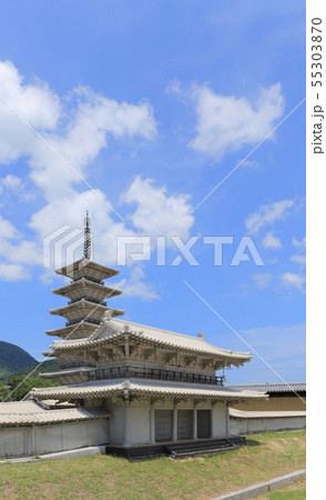 特別史跡讃岐国分寺跡の伽藍の配置模型（南大門、七重塔） 55303870