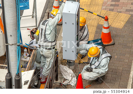 交通信号機工事 交通信号機工事 55304914