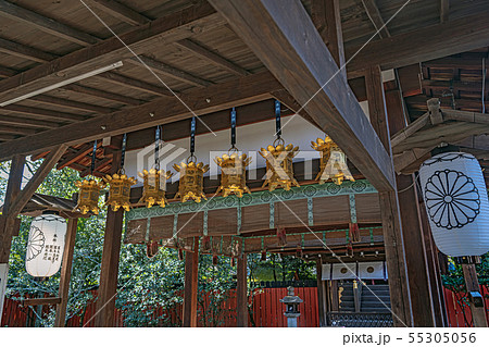 下鴨神社 出雲井於神社の写真素材