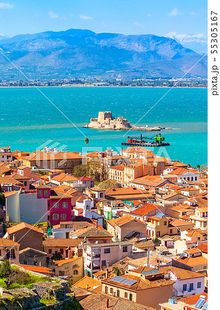Nafplio, Greece aerial view 55305167