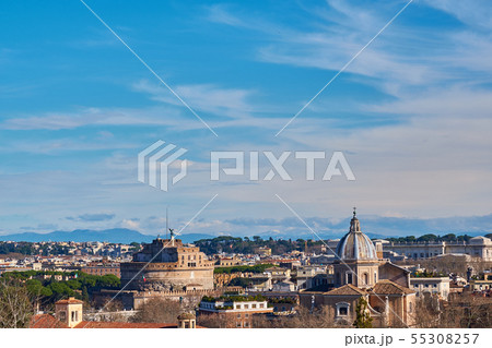 Rome skyline in Italy 55308257