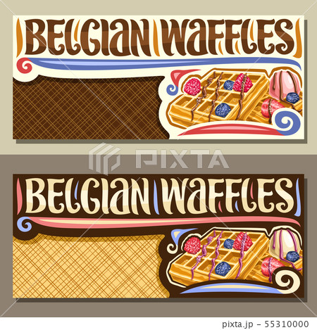 Vector banners for Belgian Waffles Vector banners for Belgian Waffles 55310000