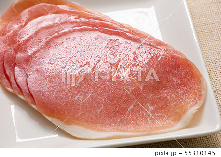 生ハム(ラックスハム)スライス。非加熱食肉製品。 生ハム(ラックスハム)スライス。非加熱食肉製品。 55310145