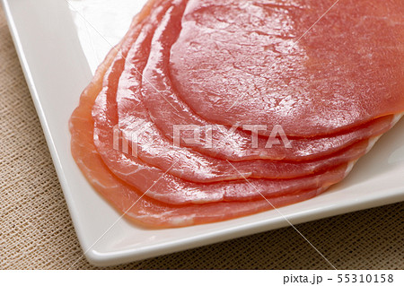 生ハム(ラックスハム)スライス。非加熱食肉製品。 55310158