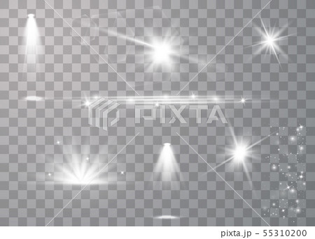 Realistic lens flares set 55310200