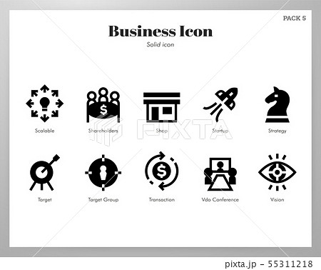 Business icons Solid pack Business icons Solid pack 55311218
