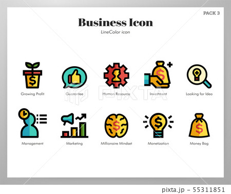 Business icons LineColor pack Business icons LineColor pack 55311851