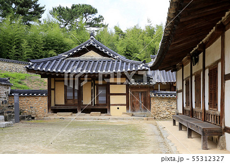 韓国の風景 モノラル 文化財 55312327