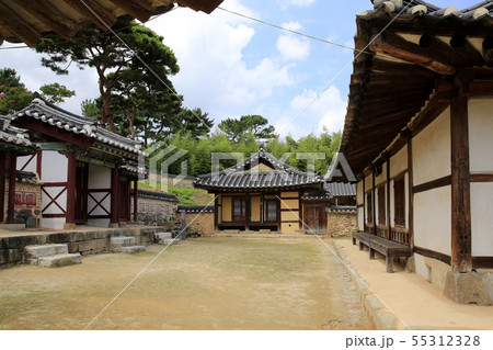 韓国の風景 モノラル 文化財 55312328