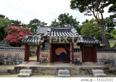韓国の風景 古宅 韓屋 55312331