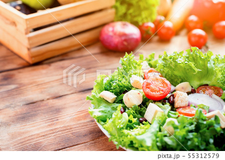 Mix Salad and healthy. Fresh organic vegetables Mix Salad and healthy. Fresh organic vegetables 55312579