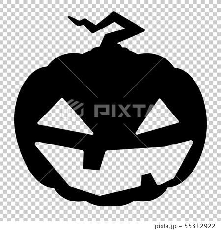 素材 ハロウィン かぼちゃ シルエットのイラスト素材