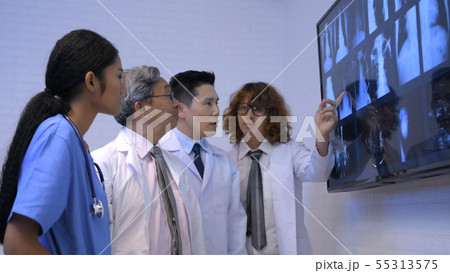 Medical concept. Medical groups are sharing 55313575