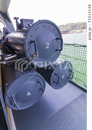 護衛艦あたごの68式3連装短魚雷発射管HOS-302 京都府舞鶴市 55314148