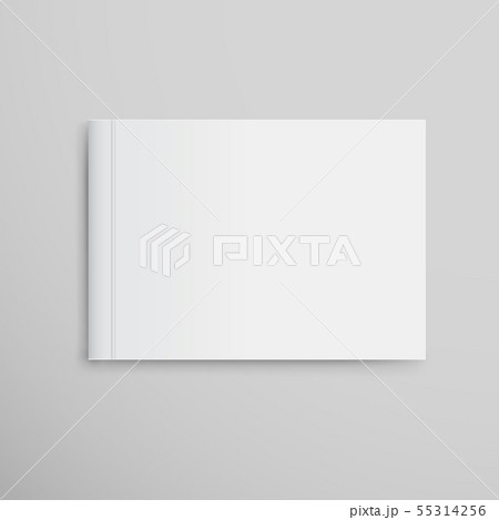 Realistic White Book Mock Up Template Background. 55314256