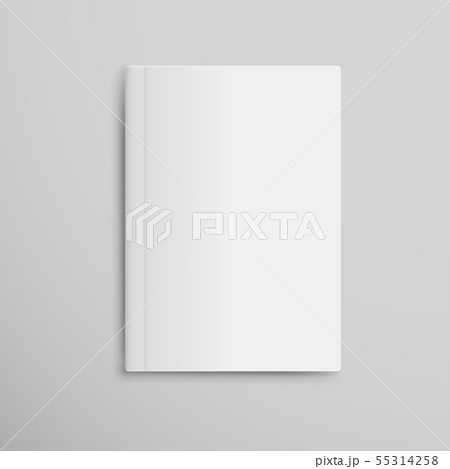 Realistic White Book Mock Up Template Background. 55314258