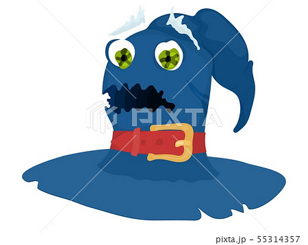 halloween witch hat with mouth and eyes in tears halloween witch hat with mouth and eyes in tears 55314357