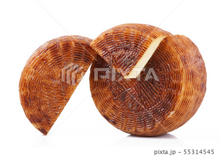 original italian cheese in white background 55314545