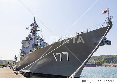 護衛艦あたごの船首 京都府舞鶴市 護衛艦あたごの船首 京都府舞鶴市 55314547