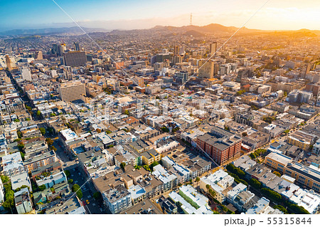 Aerial view of San Francsico, CA Aerial view of San Francsico, CA 55315844