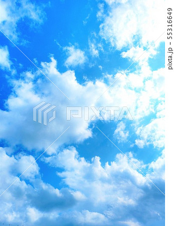 写真素材 青空と雲 【高画質】の写真素材 [55316649] - PIXTA