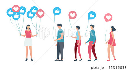 Social media or social network illustration Social media or social network illustration 55316853