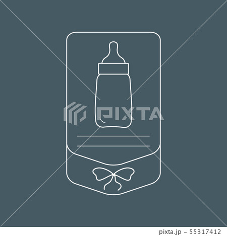 Vector illustration with feeding bottle 55317412