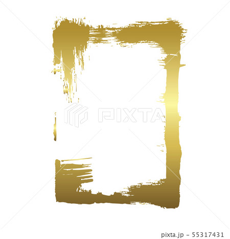 Vector Set of dry brush frames. Hand drawn artistic frames. Golden engraved ink art. Isolated Vector Set of dry brush frames. Hand drawn artistic frames. Golden engraved ink art. Isolated 55317431