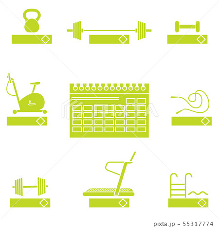 Time to fitness Sport equipment Healthy lifestyle 55317774