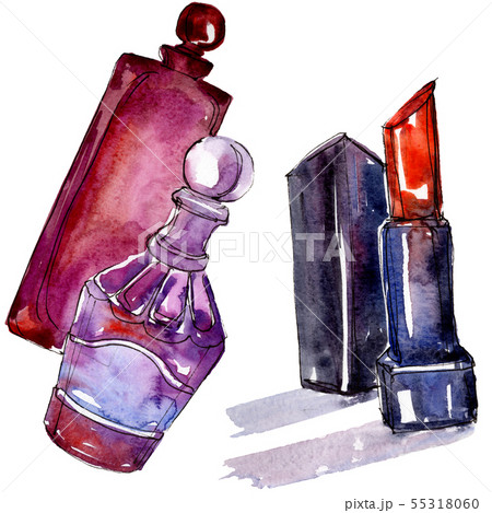 Fashionable sketch glamour illustration in a watercolor style isolated element. Watercolour Fashionable sketch glamour illustration in a watercolor style isolated element. Watercolour 55318060