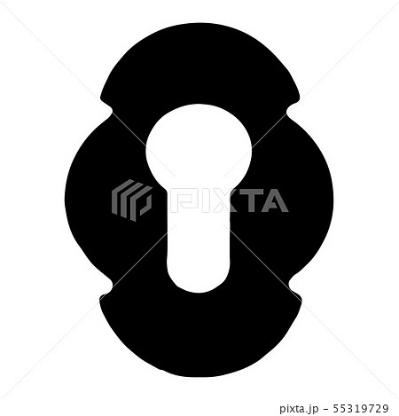 Keyhole icon vector. Key hole symbol, logo illustration. 55319729