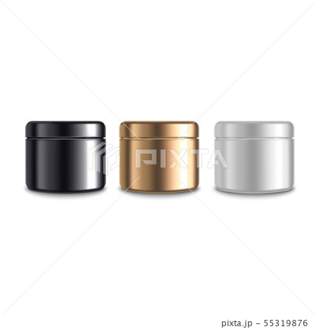 Realistic 3d Detailed Jar Cosmetic Cream Set. Vector 55319876