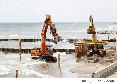 construction and strengthening of the coast, 55320266