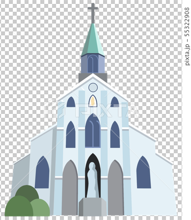 大浦天主堂 観光地イラストアイコンシリーズ 大浦天主堂 観光地イラストアイコンシリーズ 55322908