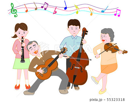 高齢者の楽しいコンサート 55323318