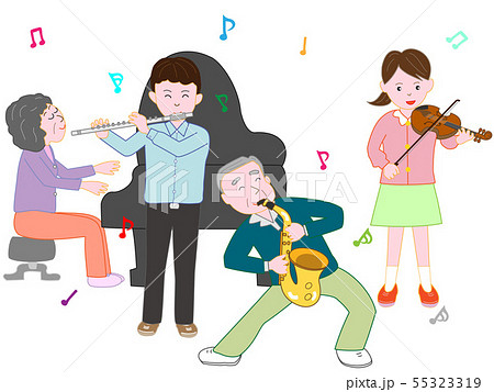 高齢者の楽しいコンサート 55323319