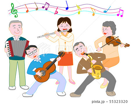 高齢者の楽しいコンサート 55323320