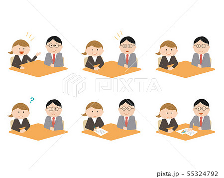 ビジネス　商談３　OL 55324792