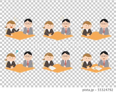 ビジネス　商談３　OL 55324792