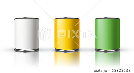 Blank tin cans mockup Blank tin cans mockup 55325538