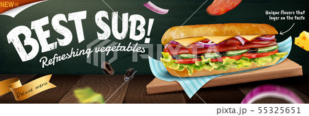 Delicious submarine banner ads Delicious submarine banner ads 55325651