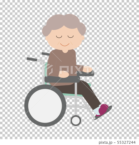おばあちゃん　車椅子2 55327244