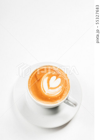 Latte with Heart Design 55327683