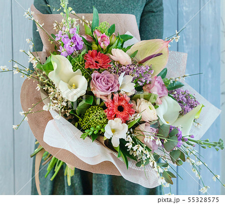 nice bouquet in the hands nice bouquet in the hands 55328575