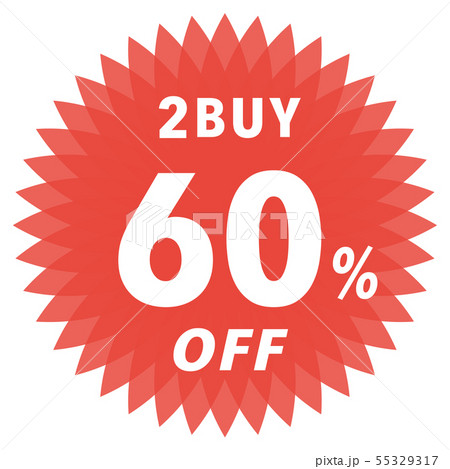 2BUY 60%OFF ラベル 55329317