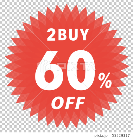 2BUY 60%OFF ラベル 55329317