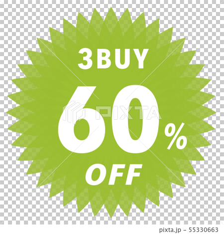 3BUY 60％OFF標籤 55330663