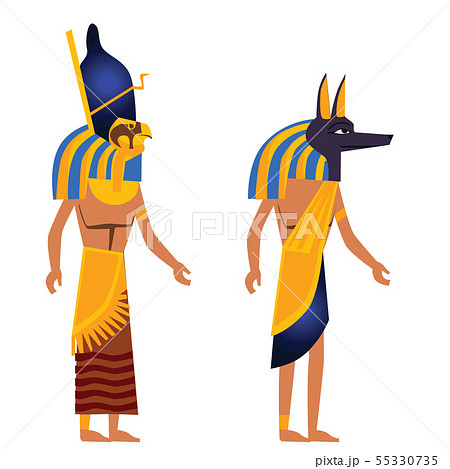 Ancient Egypt wall art or mural cartoon vector Ancient Egypt wall art or mural cartoon vector 55330735