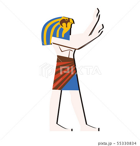 Ancient Egypt wall art or mural cartoon vector Ancient Egypt wall art or mural cartoon vector 55330834