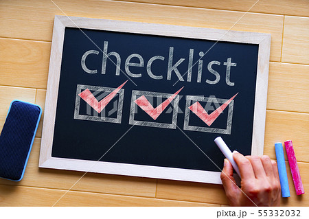 黒板・チェックリスト 55332032